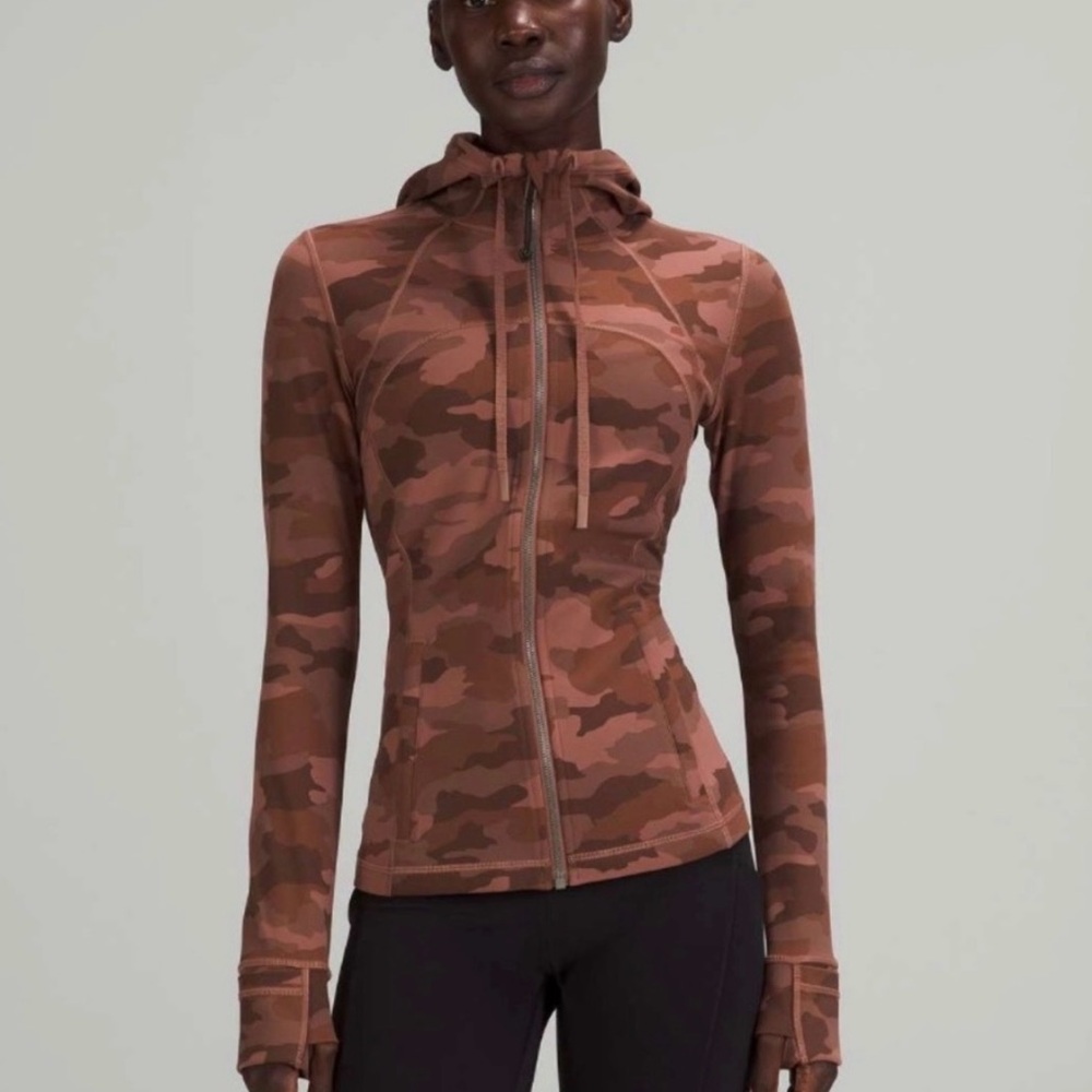 Lululemon Hooded Define Jacket Nulu Sz 8 Heritage 365 Camo